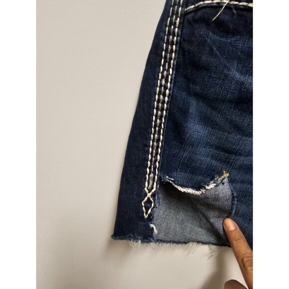 Rock Revival Jean Shorts Darcie Cut off/ Raw Size 28 - Picture 7 of 8